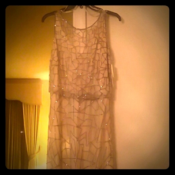 New with Tags J KARA - Hand Beaded - Sleeveless Formal Gown - Picture 2 of 8